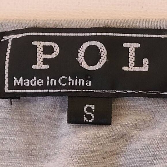 POL Womens Gray Fringed Soft Cardigan Top Size S - Picture 4 of 10